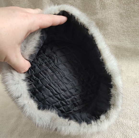 Vintage Handmade One Size Genuine Rabbit Fur Hat Trapper Cap - Picture 3 of 5
